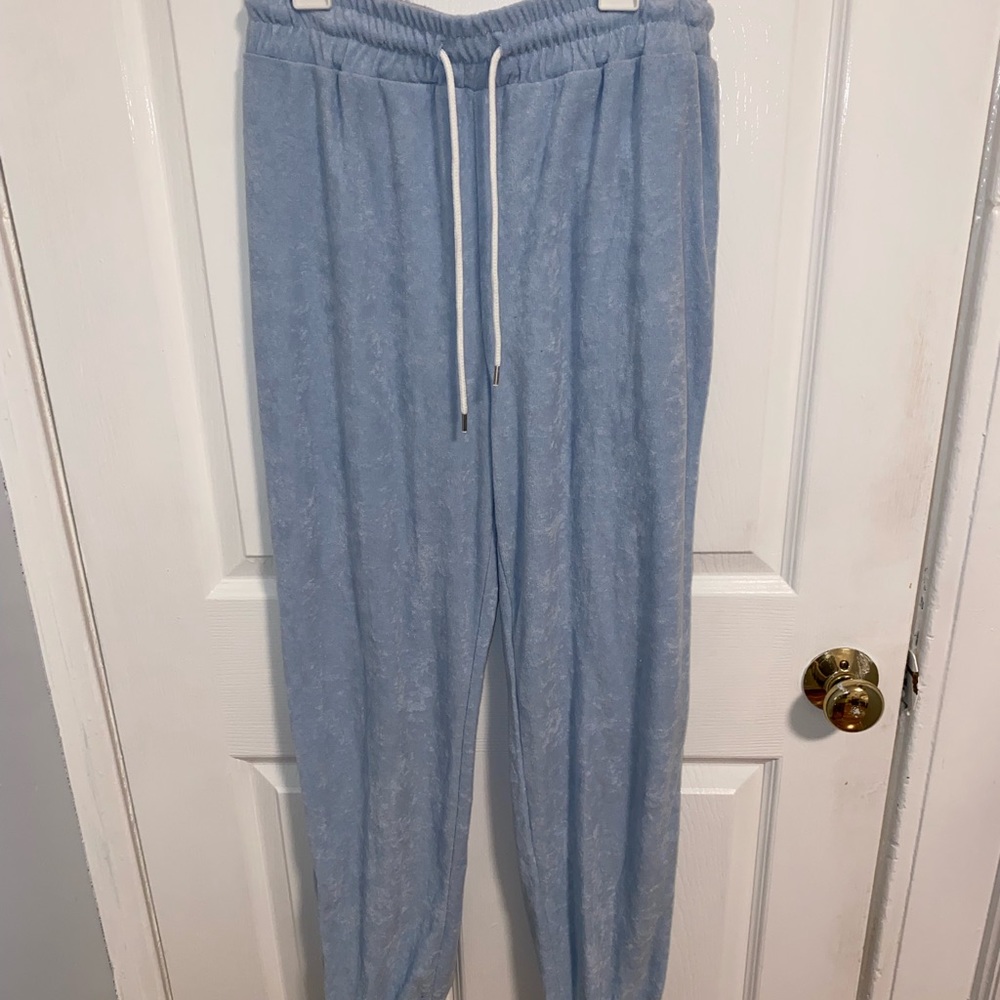 velvet sweat pants